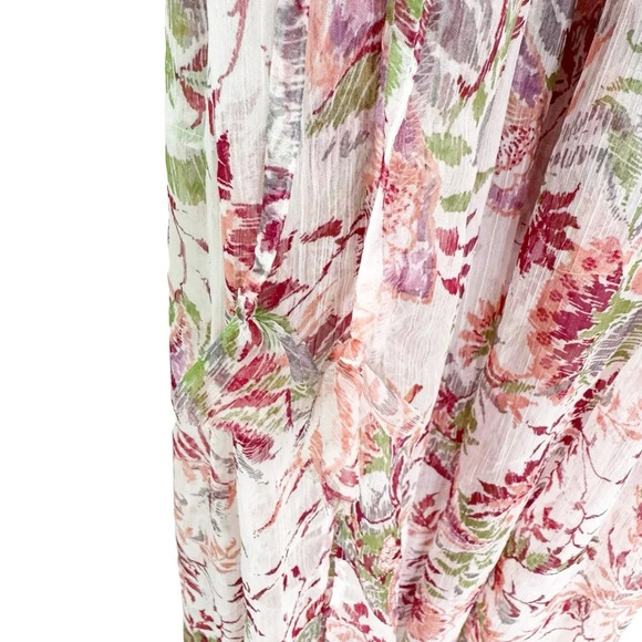 Misa Angelina Floral Drop Waist Maxi Halter Dress Flowy Feminine Size M/L NWT - Picture 11 of 13